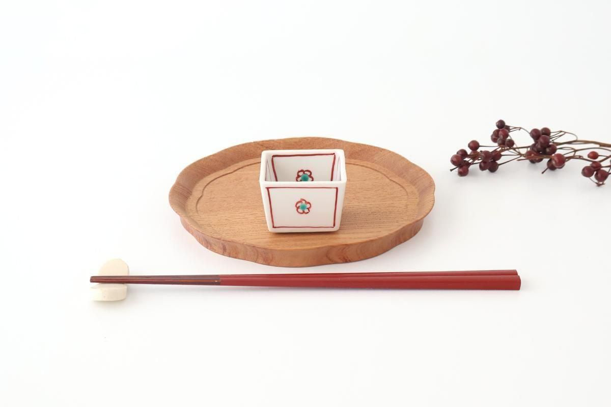 Biseki Kiln Square Small Bowl Plum | Kobachi Kutani Ware