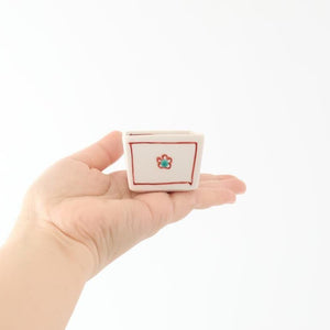 Biseki Kiln Square Small Bowl Plum | Kobachi Kutani Ware