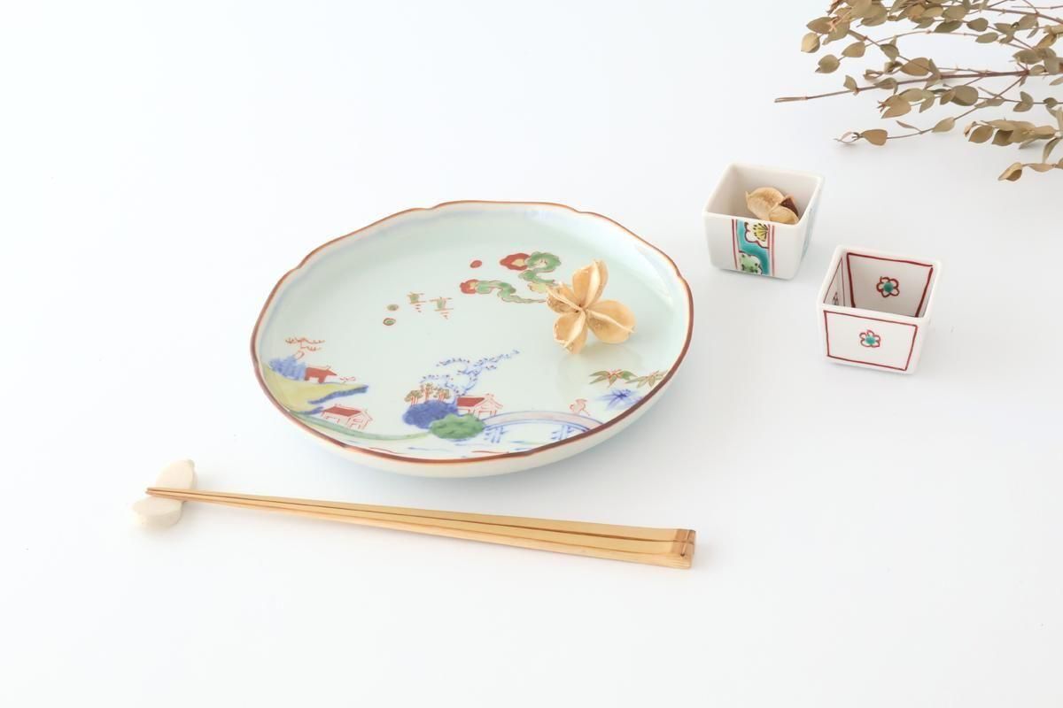 Biseki Kiln Square Small Bowl Plum | Kobachi Kutani Ware