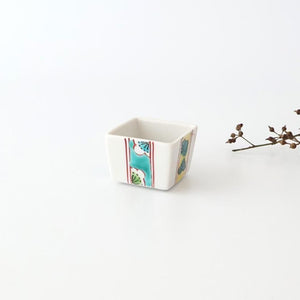 Biseki Kiln Square Small Bowl Shochikubai | Kobachi Kutani Ware