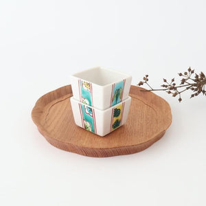 Biseki Kiln Square Small Bowl Shochikubai | Kobachi Kutani Ware