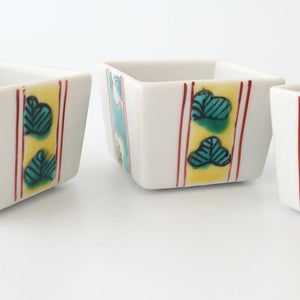 Biseki Kiln Square Small Bowl Shochikubai | Kobachi Kutani Ware