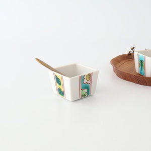 Biseki Kiln Square Small Bowl Shochikubai | Kobachi Kutani Ware