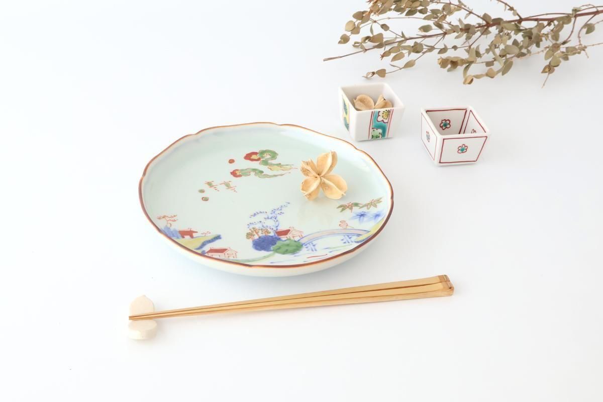 Biseki Kiln Square Small Bowl Shochikubai | Kobachi Kutani Ware