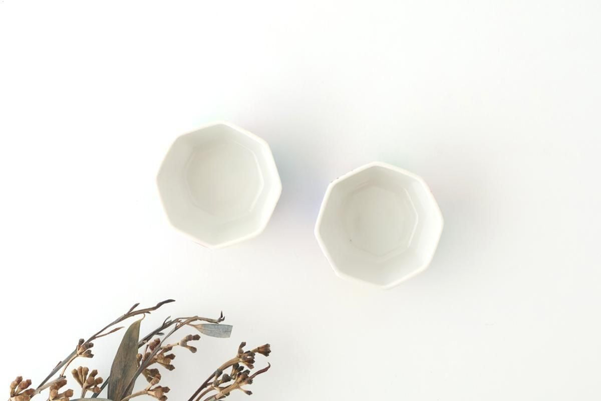 Biseki Kiln Octagonal Bowl Kimono Pattern| Kobachi Kutani Ware