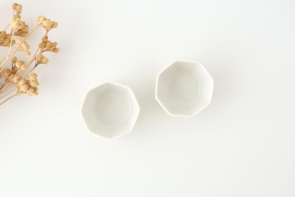 Biseki Kiln Octagonal Bowl Round Pattern Yellow | Kobachi Kutani Ware