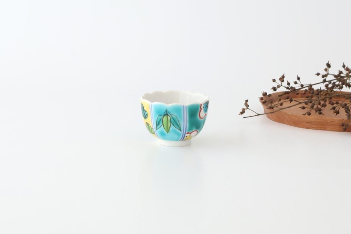 Biseki Kiln Chrysanthemum-shaped Bowl Shochikubai | Kobachi Kutani Ware