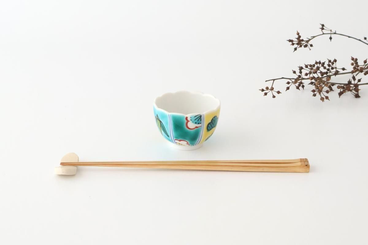 Biseki Kiln Chrysanthemum-shaped Bowl Shochikubai | Kobachi Kutani Ware