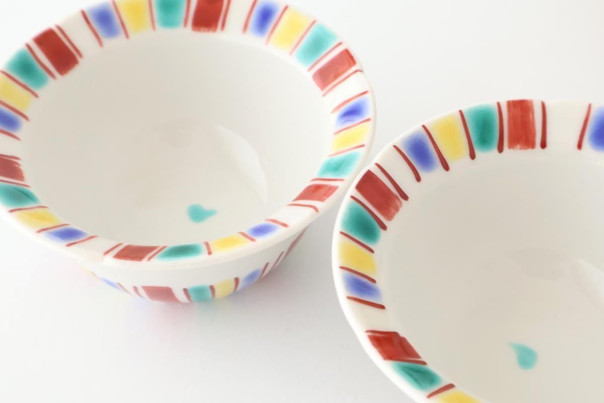 Biseki Kiln Small Bowl Coloerd Tokusa | Kobachi Kutani Ware