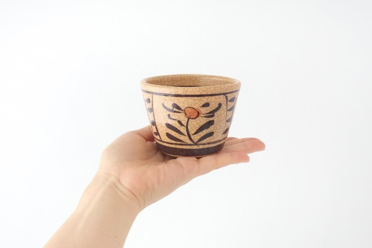 Kitagama Kasen Hiroshige Kato Soba Choko Akae | Free Cup Seto Ware