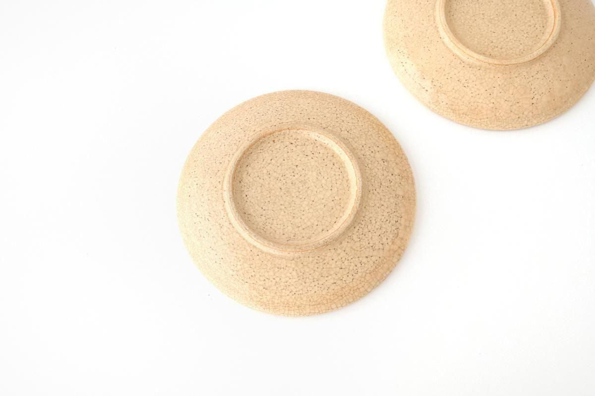 Kitagama Kasen Hiroshige Kato Round Plate Akae 18cm/7.1in | Seto Ware