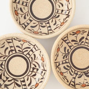 Kitagama Kasen Hiroshige Kato Round Bowl Akae 14cm/5.5in | Kobachi Seto Ware