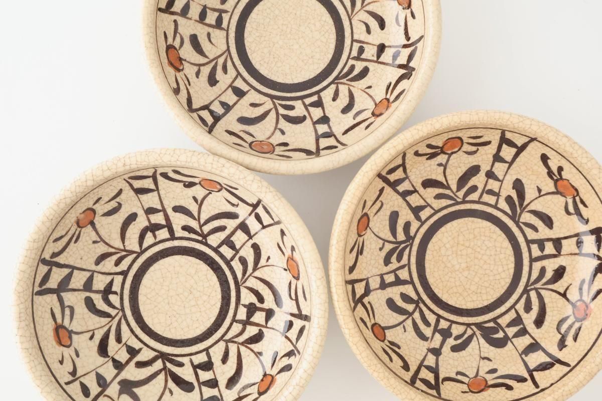 Kitagama Kasen Hiroshige Kato Round Bowl Akae 14cm/5.5in | Kobachi Seto Ware