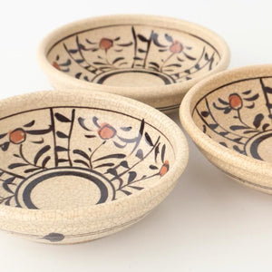 Kitagama Kasen Hiroshige Kato Round Bowl Akae 14cm/5.5in | Kobachi Seto Ware