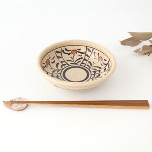 Kitagama Kasen Hiroshige Kato Round Bowl Akae 14cm/5.5in | Kobachi Seto Ware