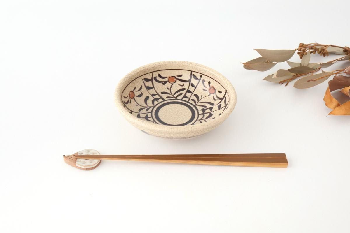 Kitagama Kasen Hiroshige Kato Round Bowl Akae 14cm/5.5in | Kobachi Seto Ware