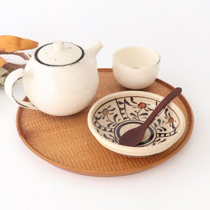 Kitagama Kasen Hiroshige Kato Round Bowl Akae 14cm/5.5in | Kobachi Seto Ware