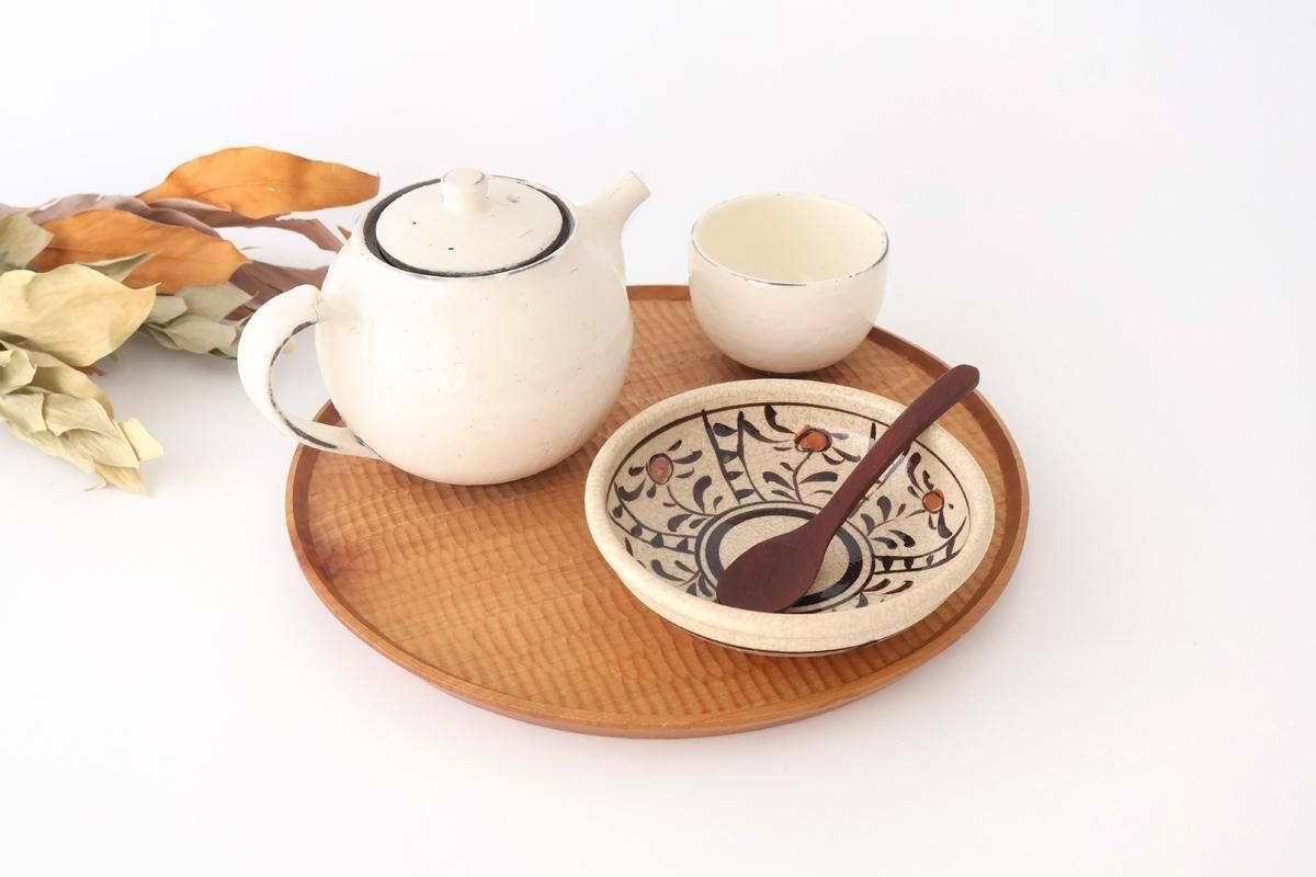 Kitagama Kasen Hiroshige Kato Round Bowl Akae 14cm/5.5in | Kobachi Seto Ware