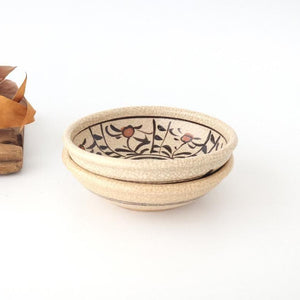 Kitagama Kasen Hiroshige Kato Round Bowl Akae 14cm/5.5in | Kobachi Seto Ware