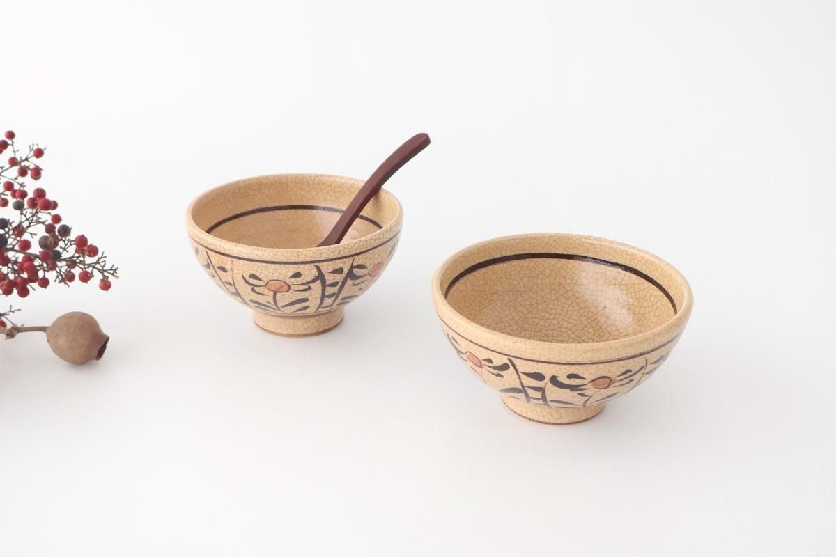 Kitagama Kasen Hiroshige Kato Rice Bowl Akae | Seto Ware
