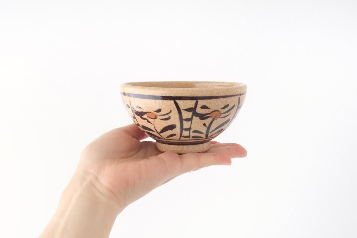 Kitagama Kasen Hiroshige Kato Rice Bowl Akae | Seto Ware