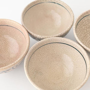 Kitagama Kasen Hiroshige Kato Rice Bowl Blue Flower | Seto Ware