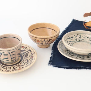 Kitagama Kasen Hiroshige Kato Rice Bowl Blue Flower | Seto Ware