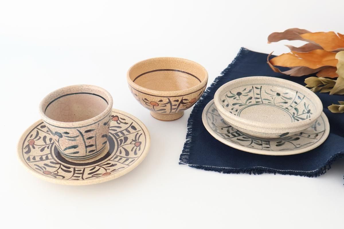 Kitagama Kasen Hiroshige Kato Rice Bowl Blue Flower | Seto Ware