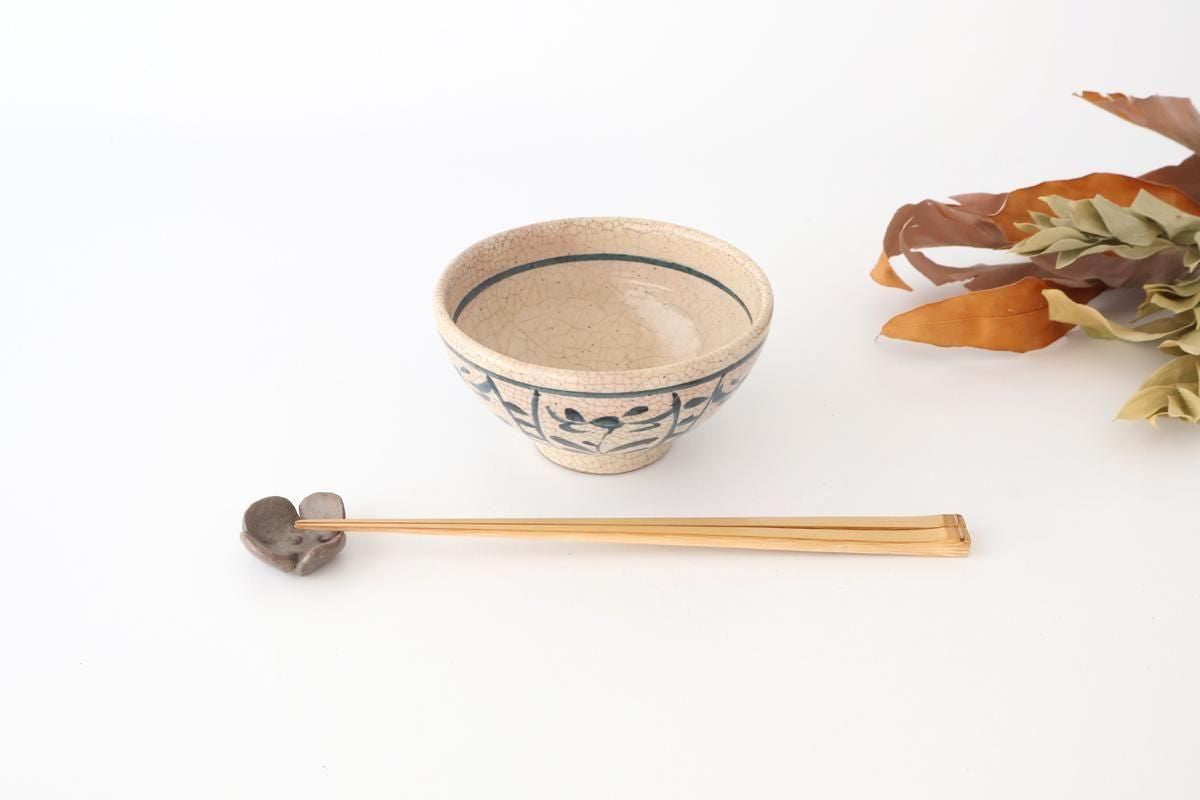 Kitagama Kasen Hiroshige Kato Rice Bowl Blue Flower | Seto Ware