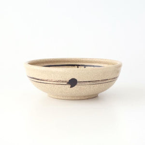 Kitagama Kasen Hiroshige Kato Round Bowl Akae 18cm/7in | Seto Ware