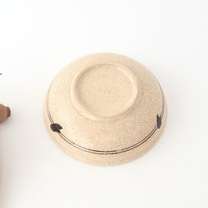 Kitagama Kasen Hiroshige Kato Round Bowl Akae 18cm/7in | Seto Ware