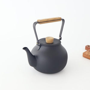 Miyazaki Seisakusho Stainless Teapot Large Black | Kyusu