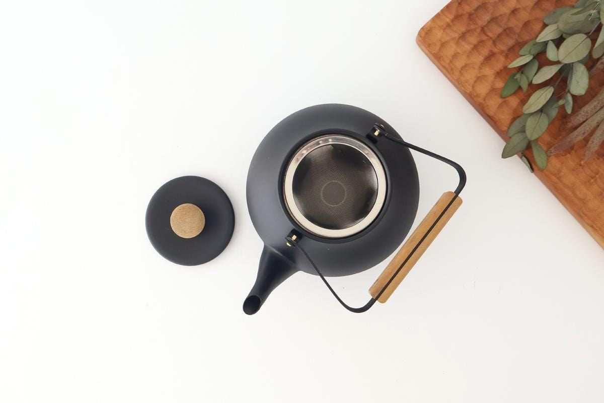 Miyazaki Seisakusho Stainless Teapot Large Black | Kyusu