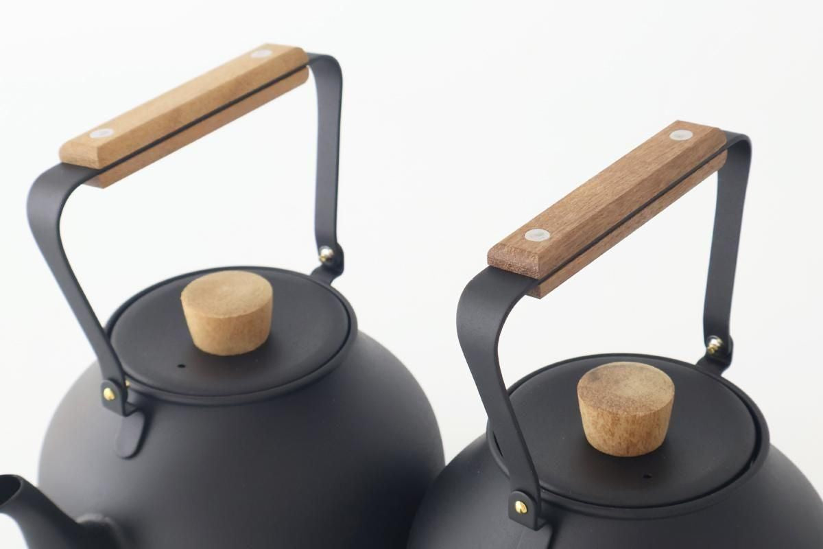 Miyazaki Seisakusho Stainless Teapot Large Black | Kyusu