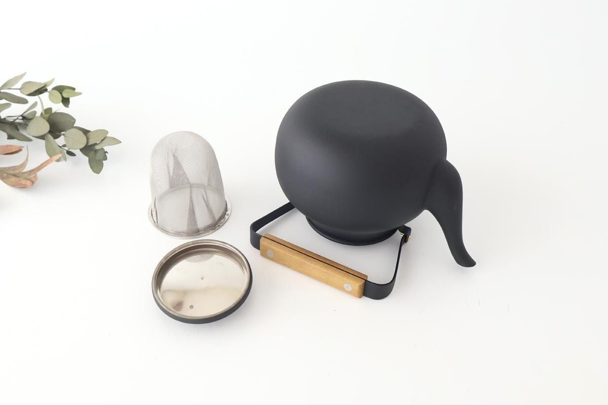 Miyazaki Seisakusho Stainless Teapot Large Black | Kyusu