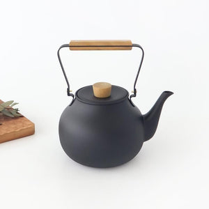 Miyazaki Seisakusho Stainless Teapot Large Black | Kyusu