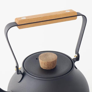 Miyazaki Seisakusho Stainless Teapot Large Black | Kyusu