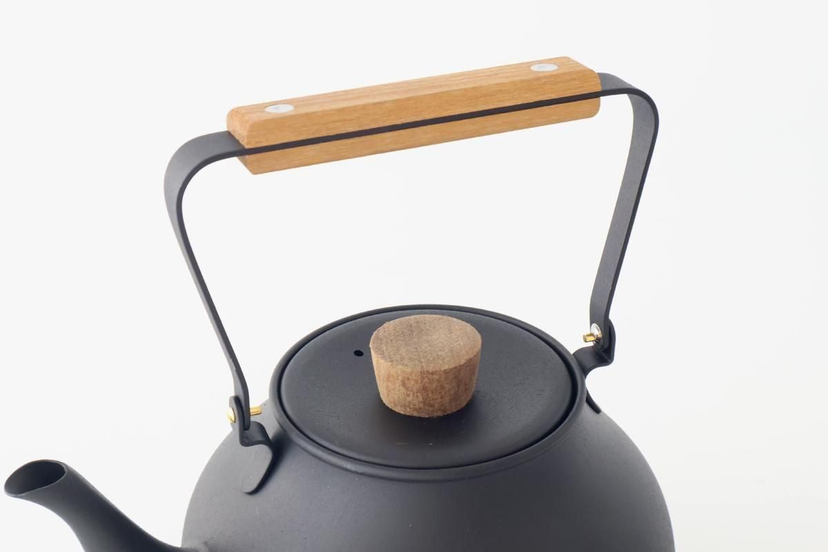 Miyazaki Seisakusho Stainless Teapot Large Black | Kyusu