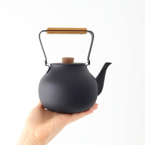Miyazaki Seisakusho Stainless Teapot Large Black | Kyusu