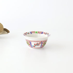 Biseki Kiln Small Bowl Red Flower | Kobachi Kutani Ware