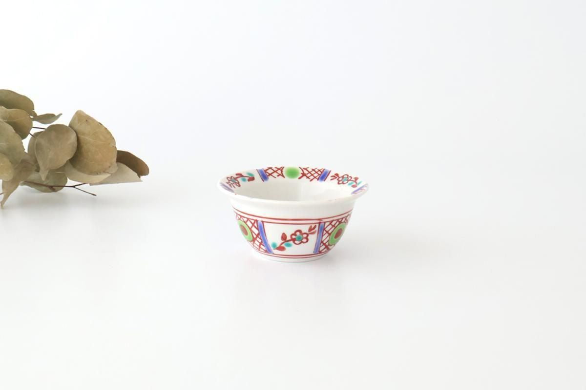 Biseki Kiln Small Bowl Red Flower | Kobachi Kutani Ware