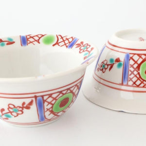 Biseki Kiln Small Bowl Red Flower | Kobachi Kutani Ware