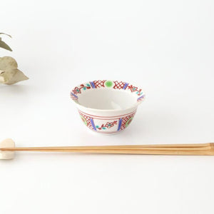 Biseki Kiln Small Bowl Red Flower | Kobachi Kutani Ware