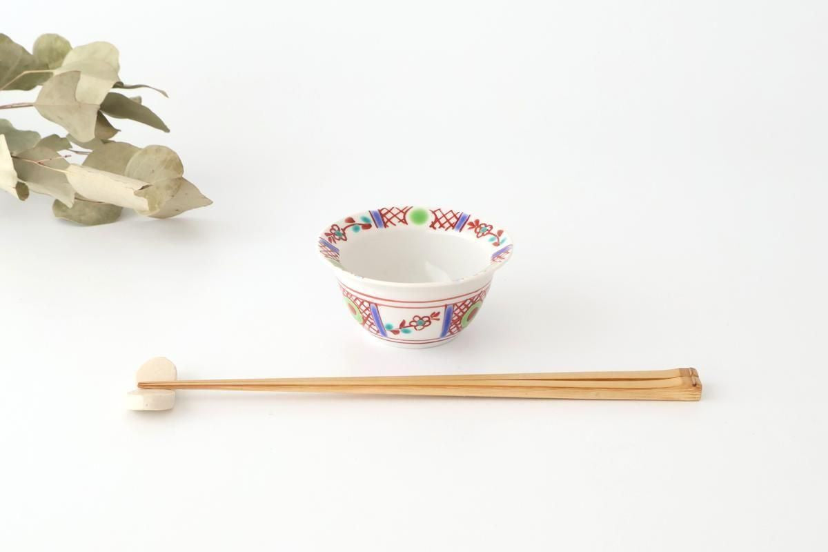 Biseki Kiln Small Bowl Red Flower | Kobachi Kutani Ware