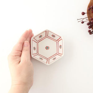 Biseki Kiln Hexagonal Bowl Plum | Kobachi Kutani Ware