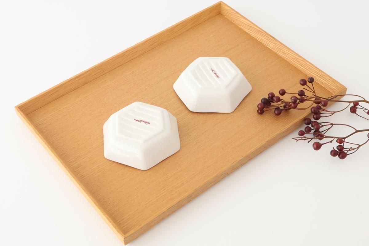 Biseki Kiln Hexagonal Bowl Plum | Kobachi Kutani Ware