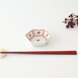 Biseki Kiln Hexagonal Bowl Plum | Kobachi Kutani Ware