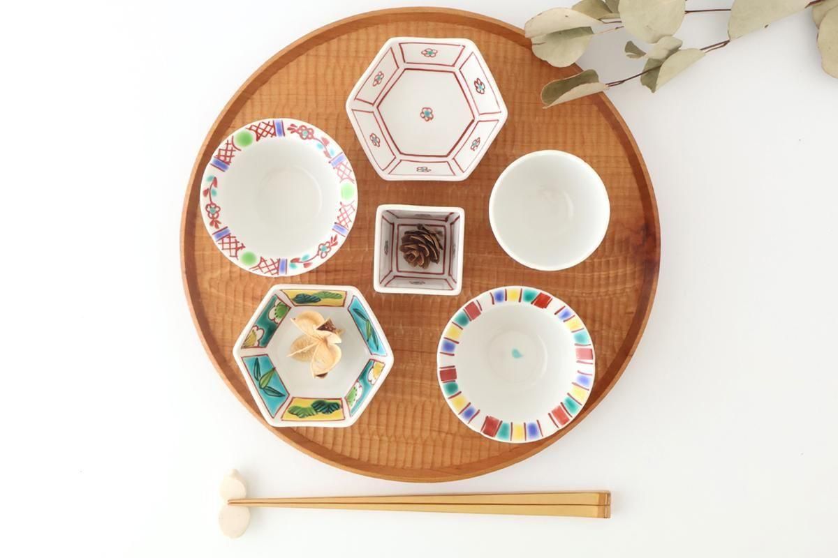 Biseki Kiln Hexagonal Bowl Plum | Kobachi Kutani Ware