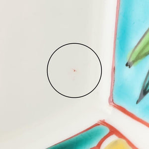 Biseki Kiln Hexagonal Bowl Shochikubai | Kobachi Kutani Ware