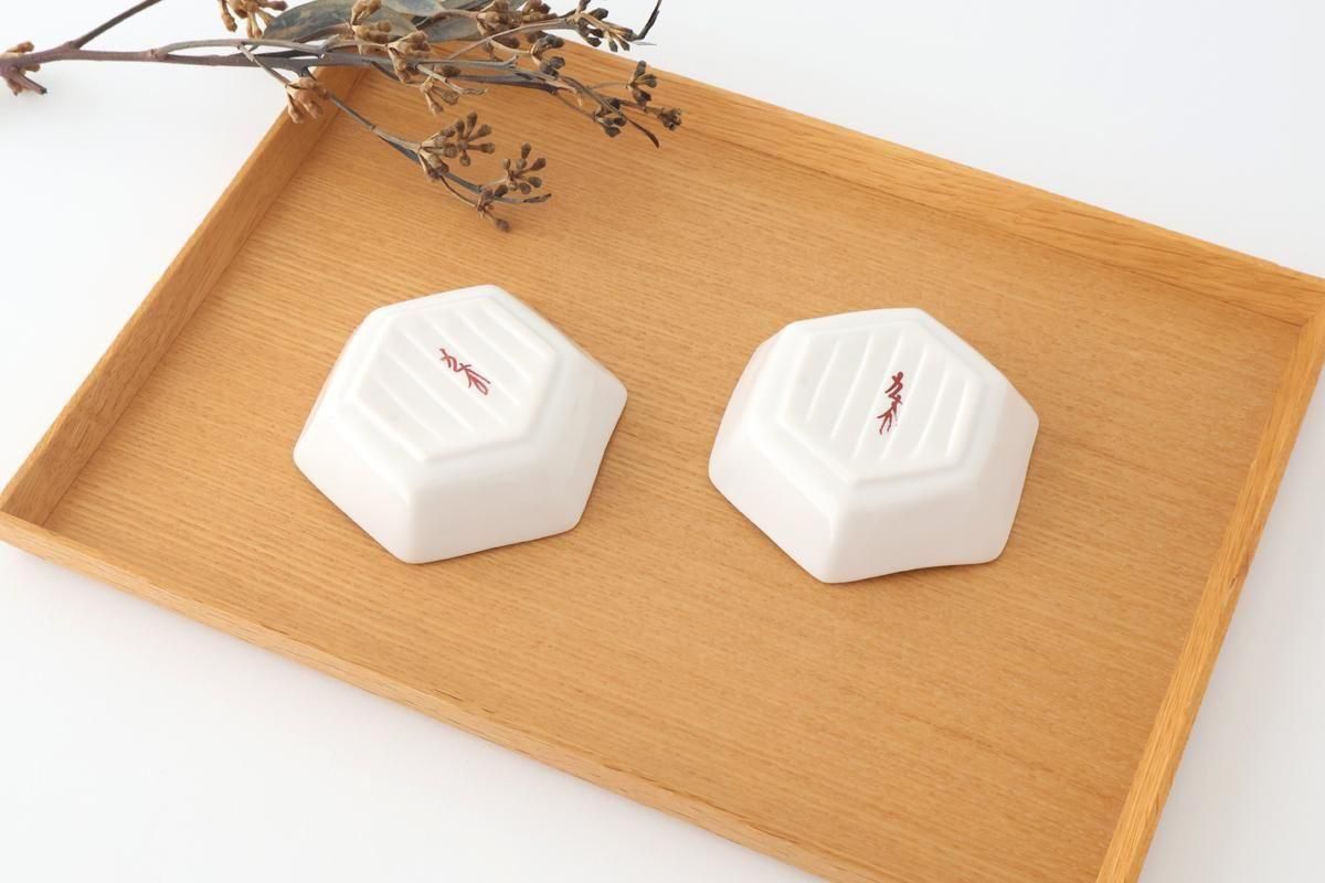 Biseki Kiln Hexagonal Bowl Shochikubai | Kobachi Kutani Ware